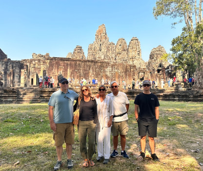 Maca Covarrubias, Ramiro, Martín y Soledad Fernández y Cristián Millar
